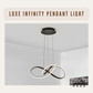 Luxe Infinity Pendant Light White Black Gold | Guan Seng Electrical