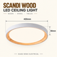 Scandi Wood LED Ceiling Light