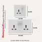 MK Honeywell Elegant Universal Socket Matt White