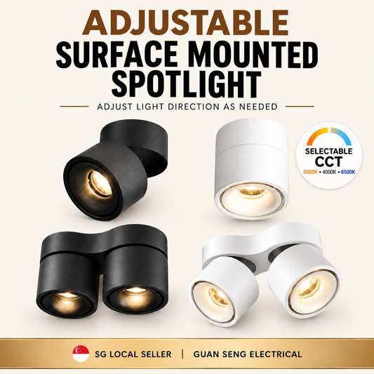 Premium Adjustable Surface Mounted Spotlight 12W 24W