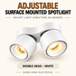 Premium Adjustable Surface Mounted Spotlight 12W 24W