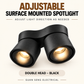 Premium Adjustable Surface Mounted Spotlight 12W 24W