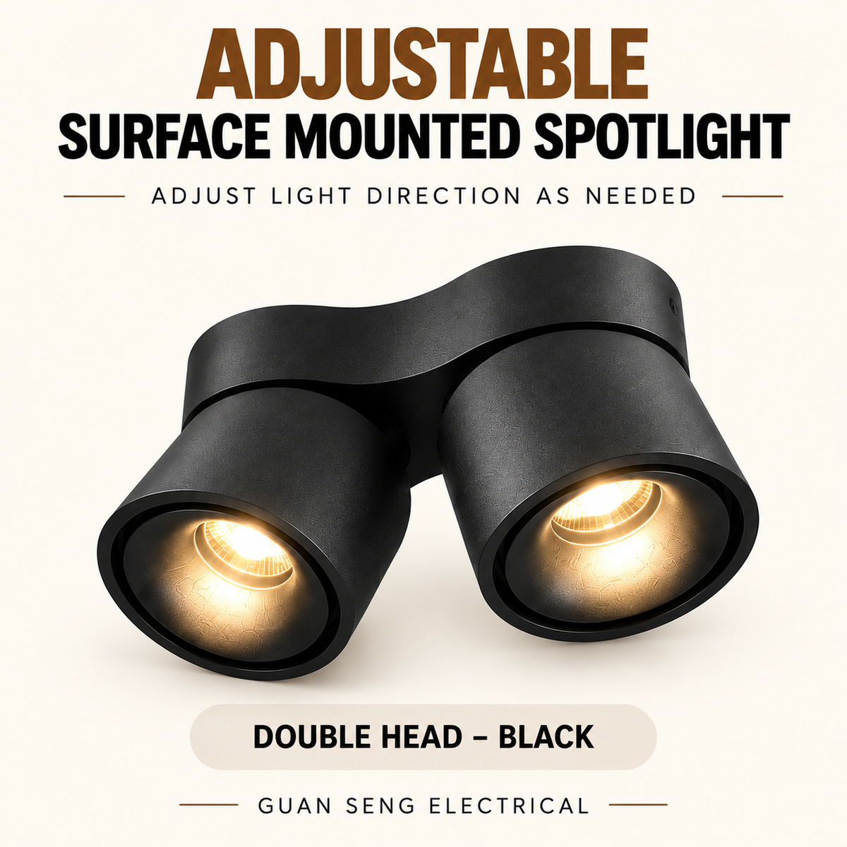 Premium Adjustable Surface Mounted Spotlight 12W 24W