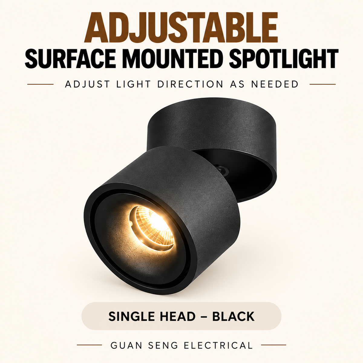 Premium Adjustable Surface Mounted Spotlight 12W 24W