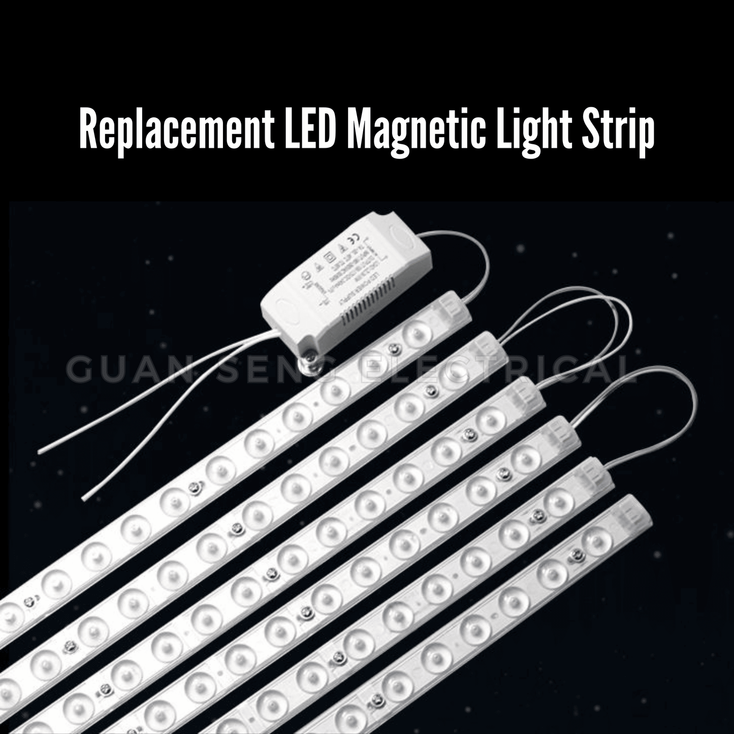 Magnetic LED Strip for Ceiling Light Easy Replacement 36W 48W 72W Daylight 3Tone