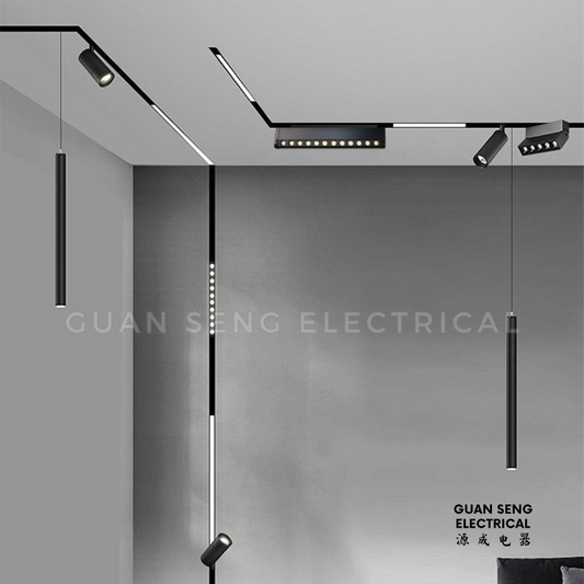 Magnetic Track Light System 48V Recessed Surface