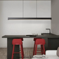 Minimalist Black Pendant Light 40W Dimmable With Remote Controller