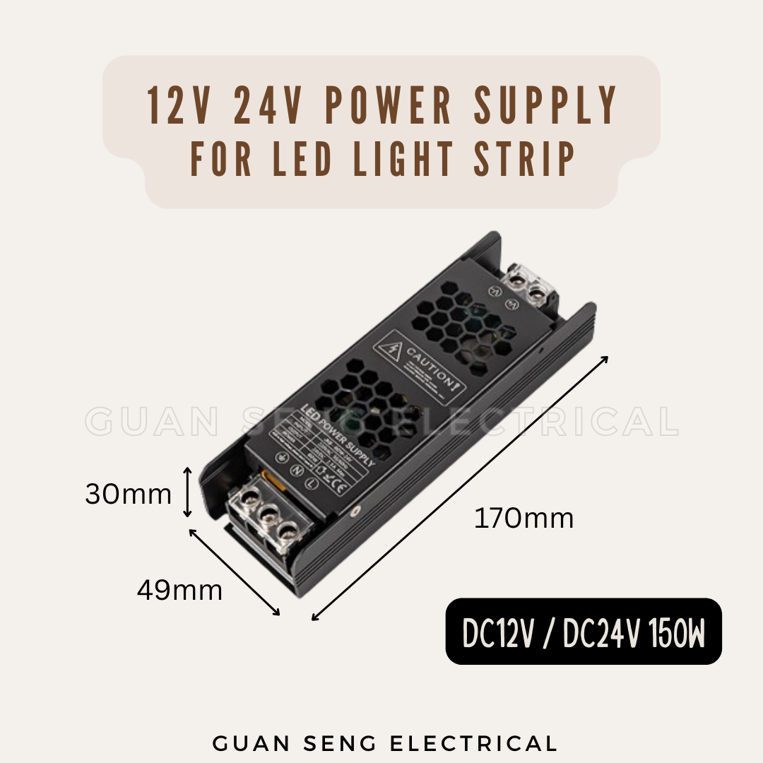 12V 24V Premium Slim Power Supply Driver for LED Strip