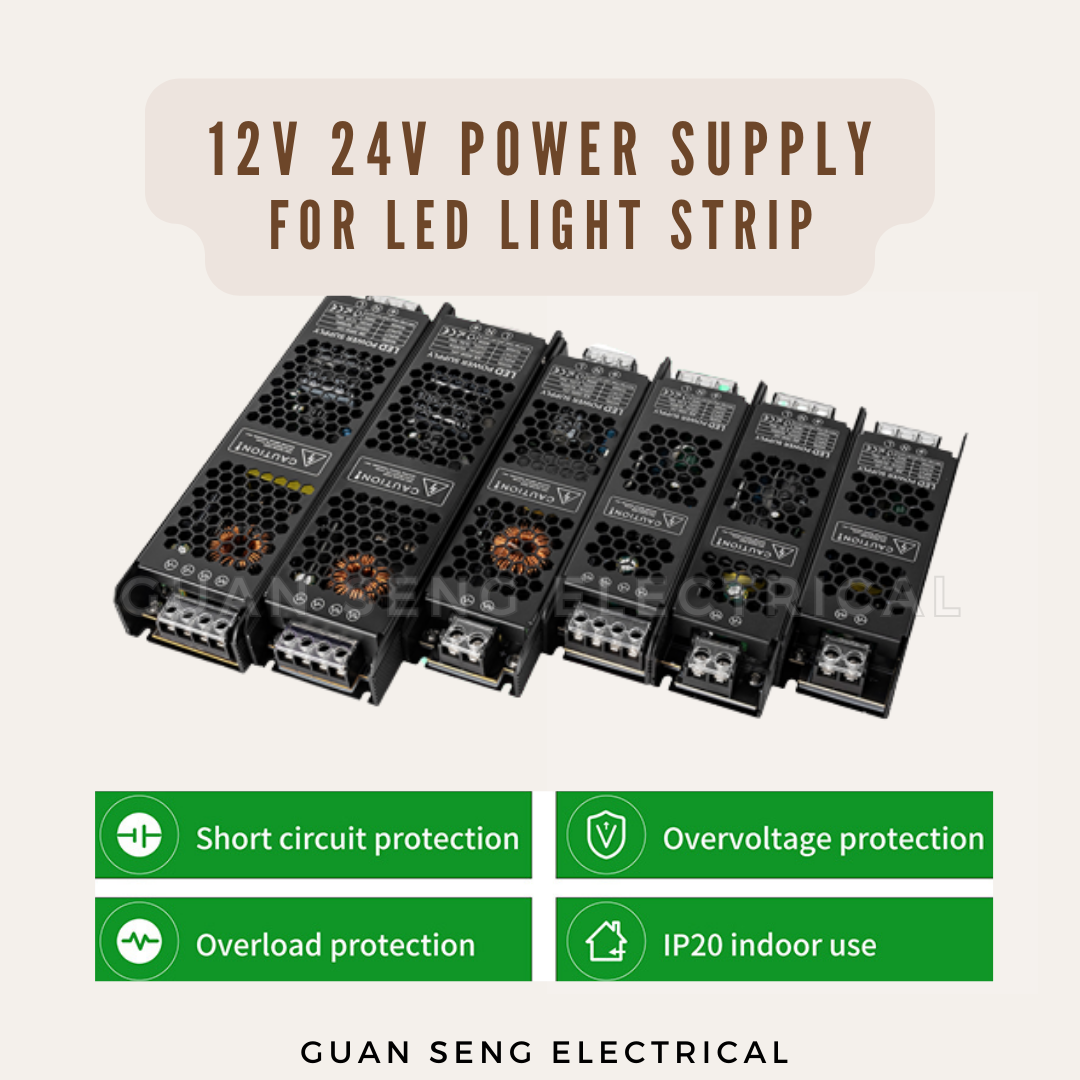 12V 24V Premium Slim Power Supply Driver for LED Strip