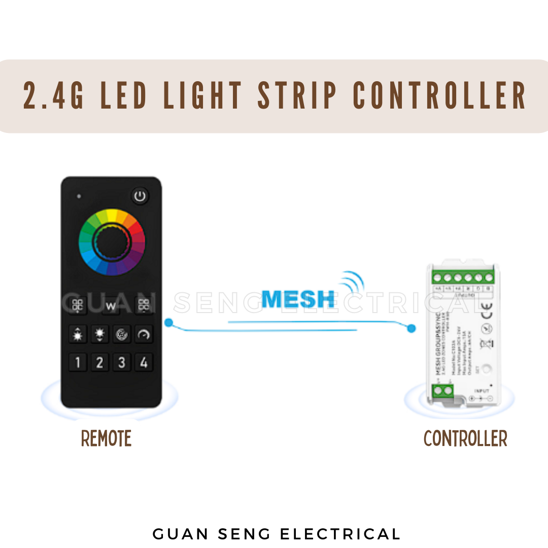 2.4G Mesh LED Light Strip Group Controller