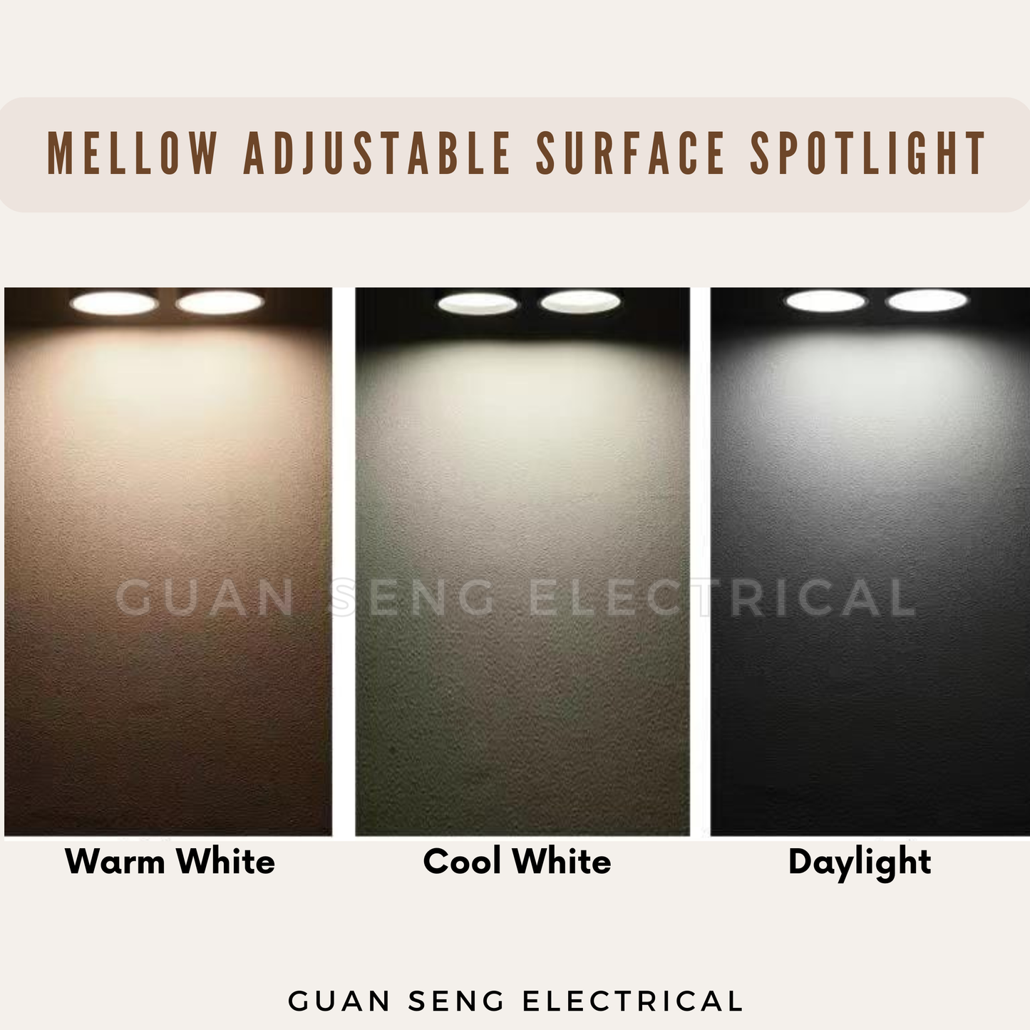 Mellow Adjustable Surface Mounted Downlight 24W