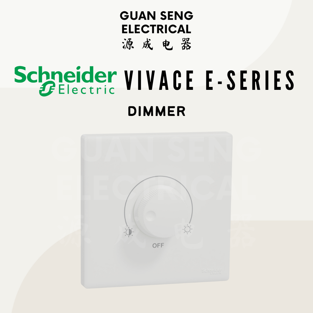 Schneider Electric Vivace E-Series 240V Dimmer Switch White