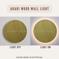 Akari Wood Wall Light 12W 3000K
