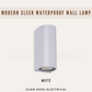 Modern Sleek Double Head Waterproof Wall Lamp - GU10 LED Indoor Outdoor Light | Guan Seng Electrical
