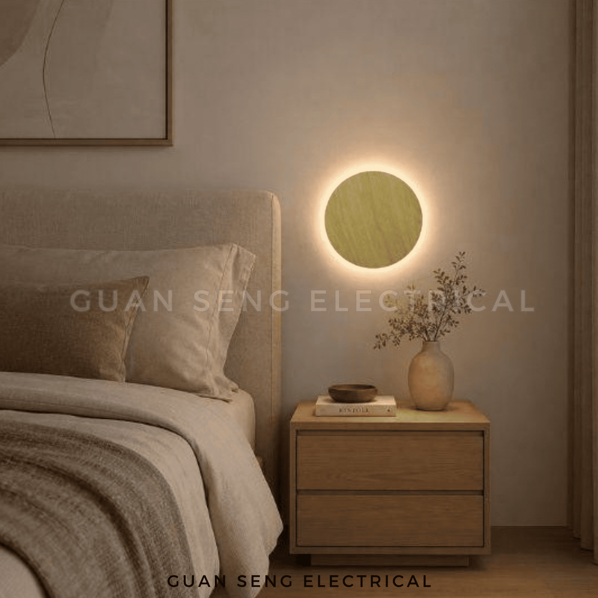 Akari Wood Wall Light 12W 3000K