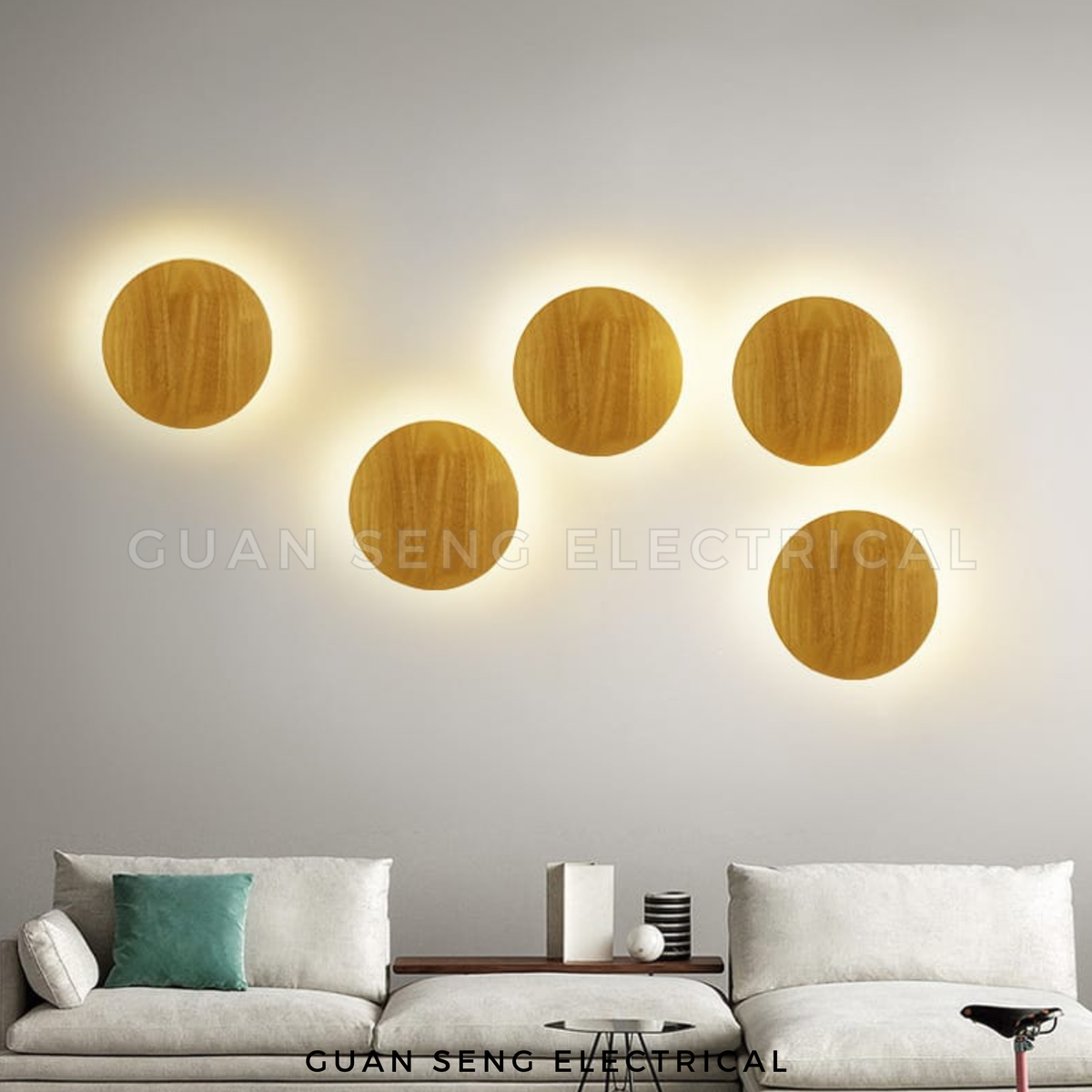 Akari Wood Wall Light 12W 3000K