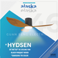 alaska elaska hydsen ceiling fan black parquet wood variant