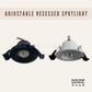 Adjustable Recessed Cabinet Spotlight 3W Black White Warm White Cool White Daylight