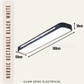 Nordic Rectangle Black White Ceiling Light