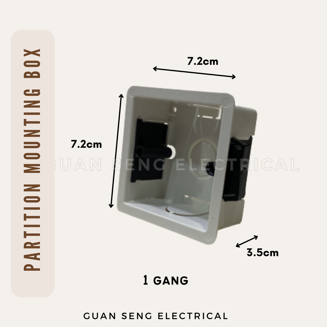 1 Gang 2 Gang Partition Box