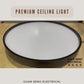 Premium Black White LED Ceiling Light 24W 36W 48W - Daylight 3 Tone